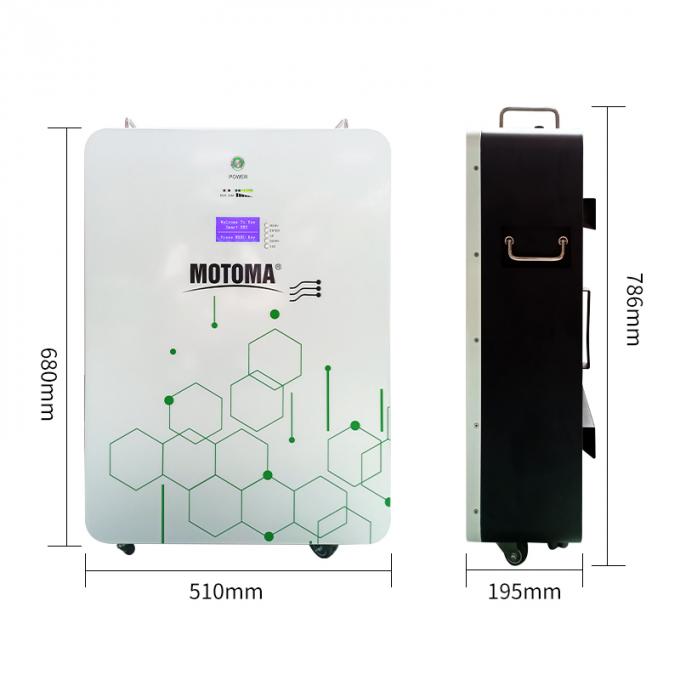 태양력 벽을 위한 48V 150Ah Lifepo4 리튬 건전지 팩 7.5KW 0