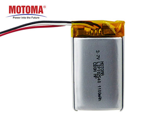 주문 고에너지 조밀도 GPS 추적자 건전지 1100mah 3.7V 10*25*40mm 온라인으로 제조 업체