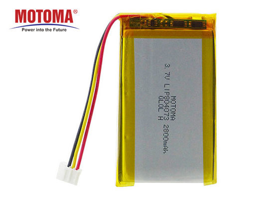 주문 Lipolymer 배터리 3.7V 2800mah 고에너지 밀도 배터리 온라인으로 제조 업체