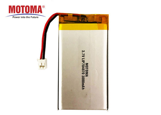 주문 고용량 리튬 중합체 건전지 3000mah 3.7V 500배 주기 생활 온라인으로 제조 업체