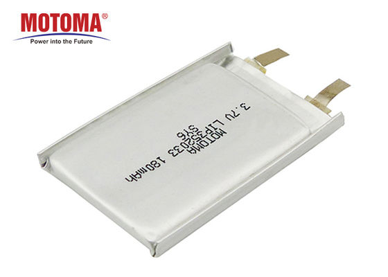 3.7V 180mah 웨어러블 장치 배터리 충전식 UN38.3 승인