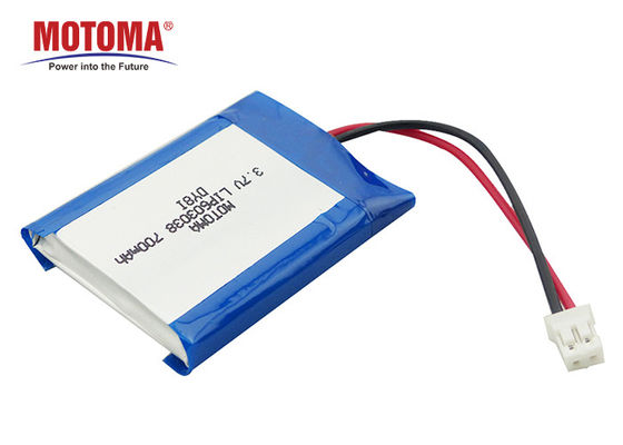 고에너지 밀도 IOT 배터리 팩 3.7V 700mAh 6x30x38mm