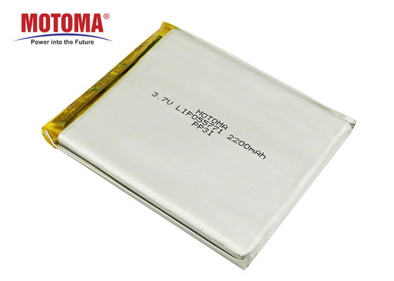 의료 기기를 위한 Motoma 재충전용 Lipo 건전지 3.7 V 2200mAh