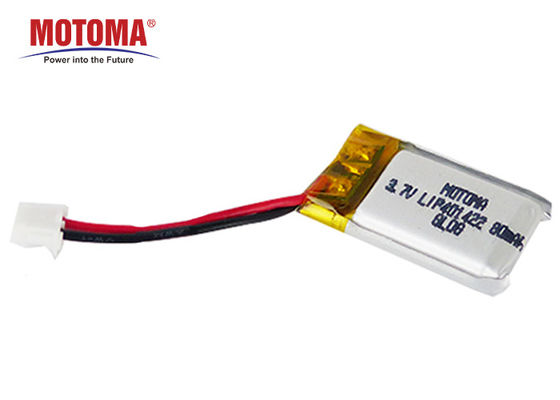 초소형 착용할 수 있는 장치 건전지 3.7V 80mah 세륨 UL IEC62133 증명서